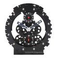 Germany Black Round Table Gear Clock